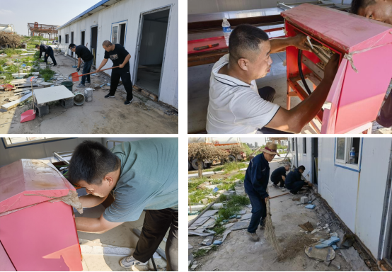 暖心協力·共建家園——辦公室男同事參與宿舍重建